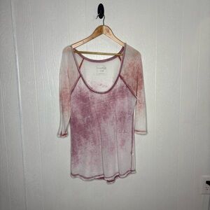 Free people we the free macchiato dye top size large